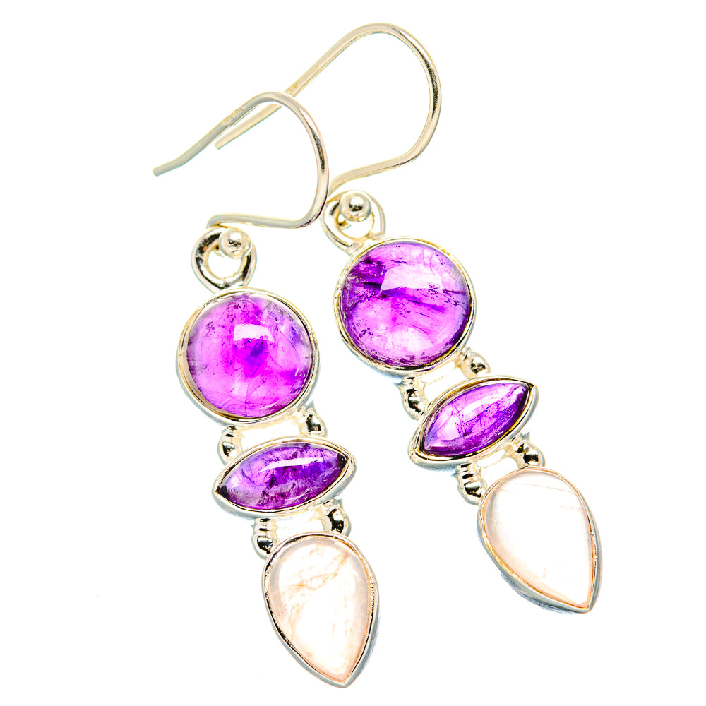 Amethyst Earrings handcrafted by Anasilvercos - EARR430552 - Photo 2