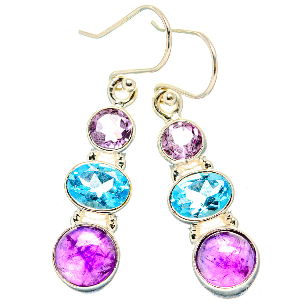 Amethyst Earrings handcrafted by Anasilvercos - EARR430558 - Photo 2