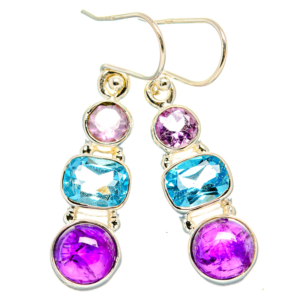 Amethyst Earrings handcrafted by Anasilvercos - EARR430560 - Photo 2