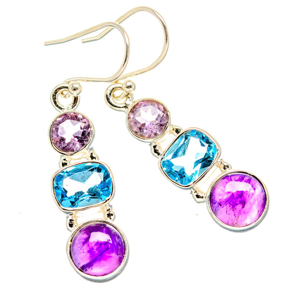 Amethyst Earrings handcrafted by Anasilvercos - EARR430566 - Photo 2