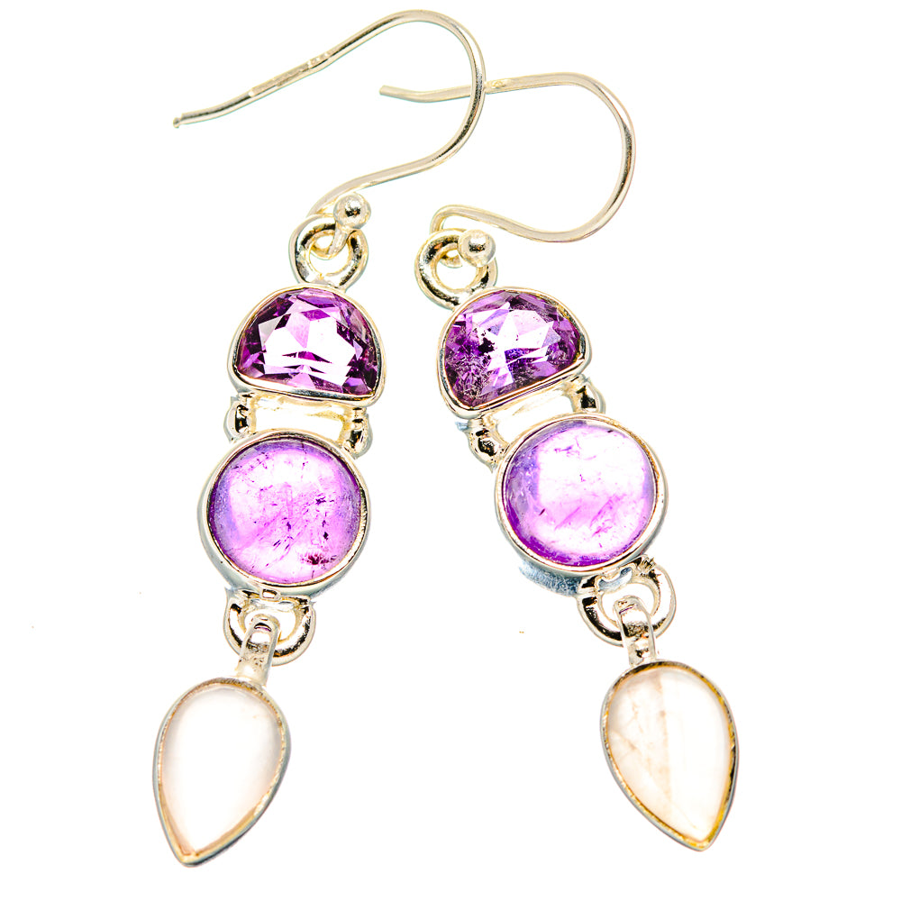 Amethyst Earrings handcrafted by Anasilvercos - EARR430567 - Photo 2
