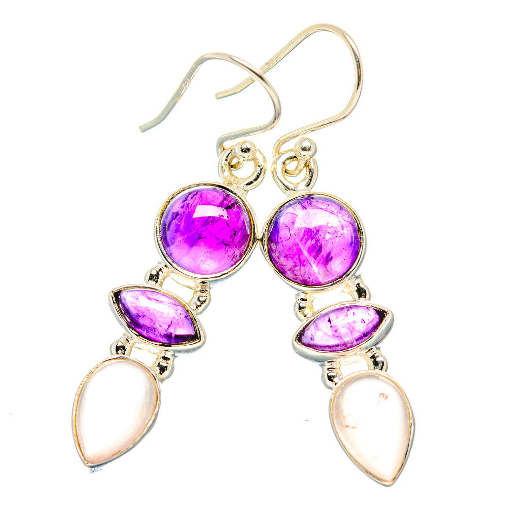Amethyst Earrings handcrafted by Anasilvercos - EARR430571 - Photo 2