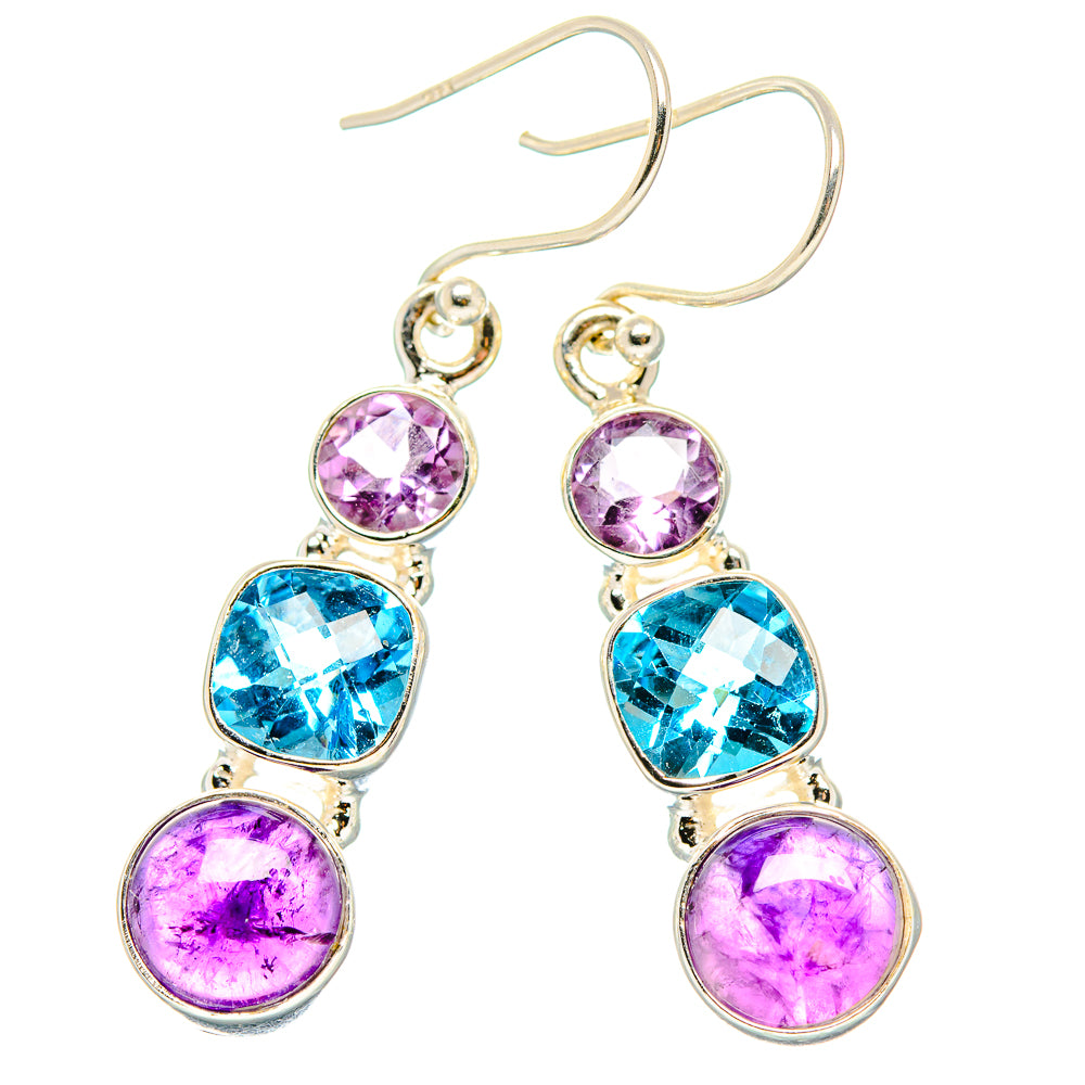 Amethyst Earrings handcrafted by Anasilvercos - EARR430574 - Photo 2