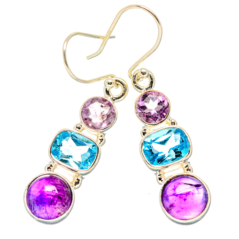 Amethyst Earrings handcrafted by Anasilvercos - EARR430580 - Photo 2