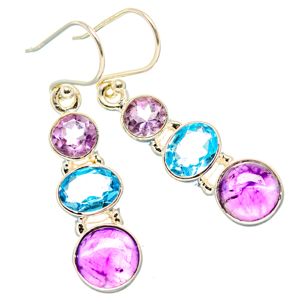 Amethyst Earrings handcrafted by Anasilvercos - EARR430582 - Photo 2