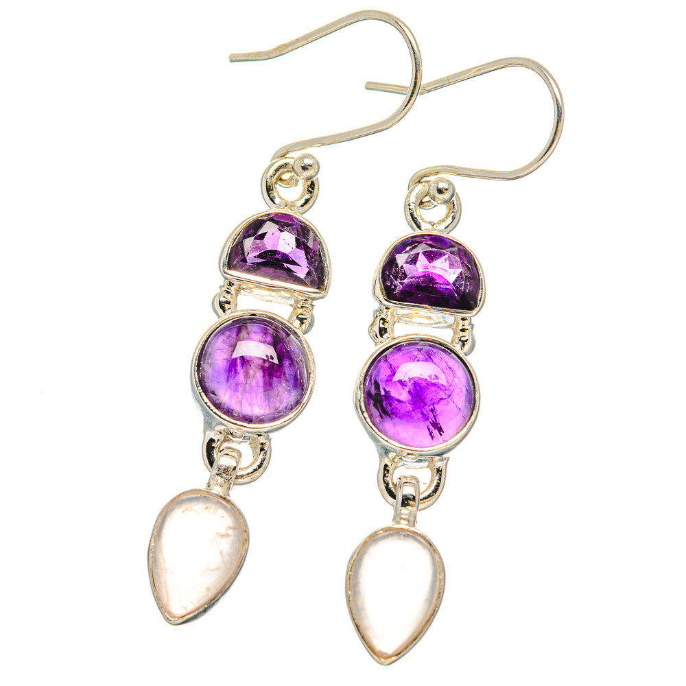 Amethyst Earrings handcrafted by Anasilvercos - EARR430589 - Photo 2