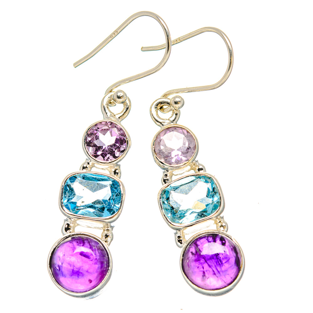 Amethyst Earrings handcrafted by Anasilvercos - EARR430592 - Photo 2