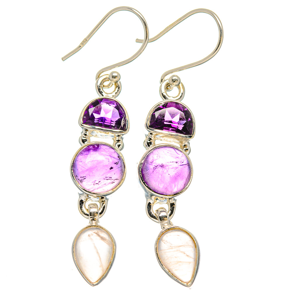 Amethyst Earrings handcrafted by Anasilvercos - EARR430599 - Photo 2