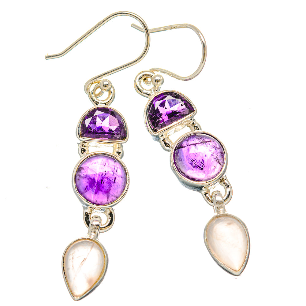 Amethyst Earrings handcrafted by Anasilvercos - EARR430615 - Photo 2