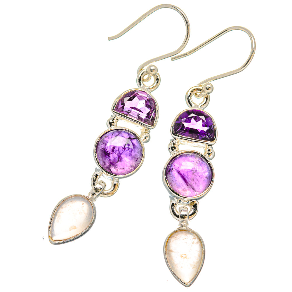 Amethyst Earrings handcrafted by Anasilvercos - EARR430630 - Photo 2