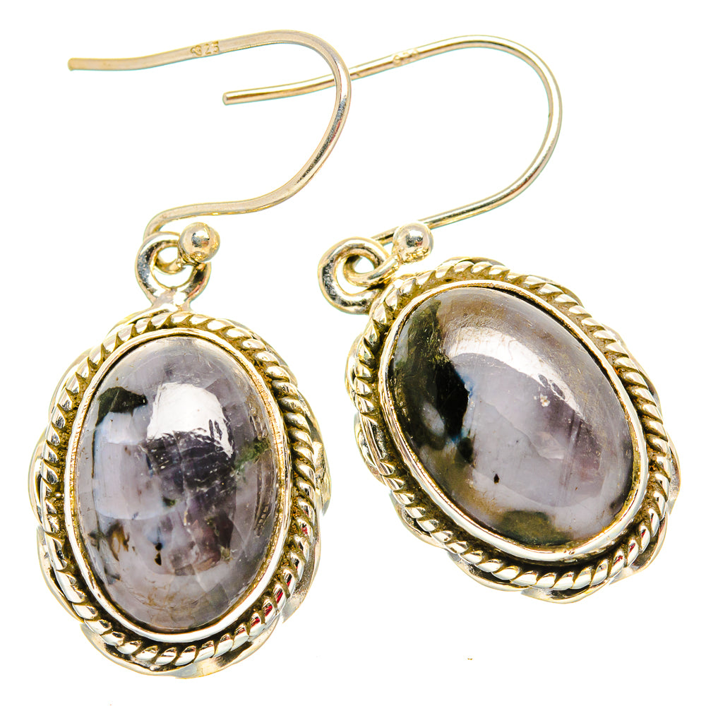 Gabbro Stone Earrings handcrafted by Anasilvercos - EARR430641 - Photo 2