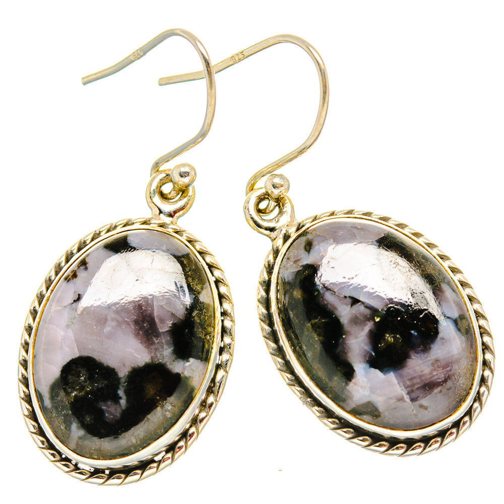Gabbro Stone Earrings handcrafted by Anasilvercos - EARR430642 - Photo 2