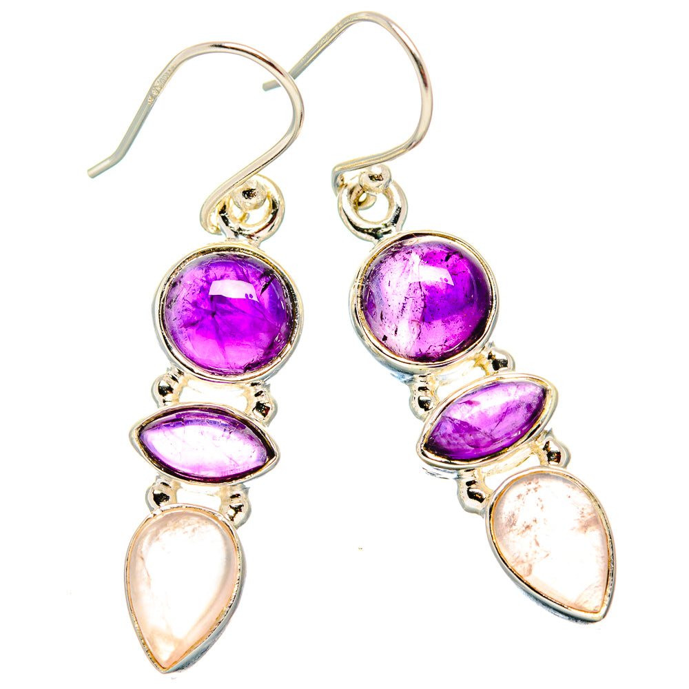 Amethyst Earrings handcrafted by Anasilvercos - EARR430649 - Photo 2