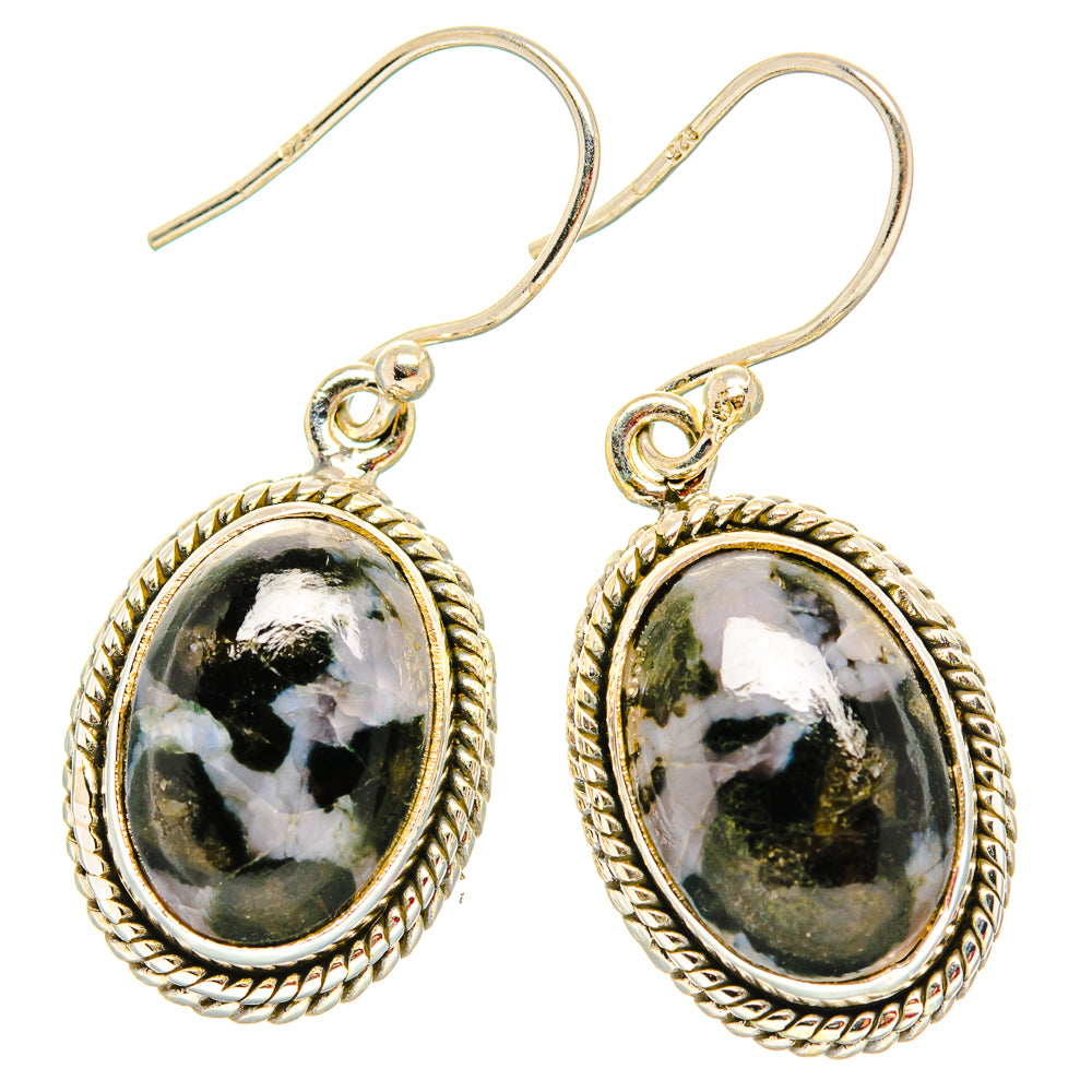 Gabbro Stone Earrings handcrafted by Anasilvercos - EARR430650 - Photo 2