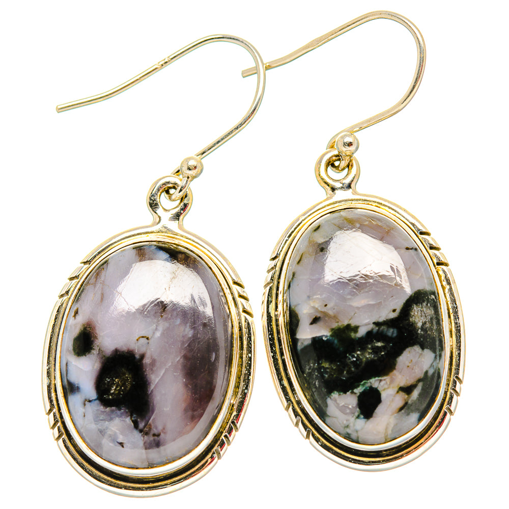 Gabbro Stone Earrings handcrafted by Anasilvercos - EARR430651 - Photo 2
