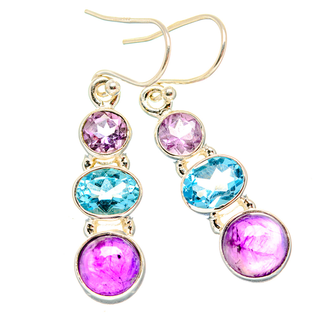 Amethyst Earrings handcrafted by Anasilvercos - EARR430661 - Photo 2
