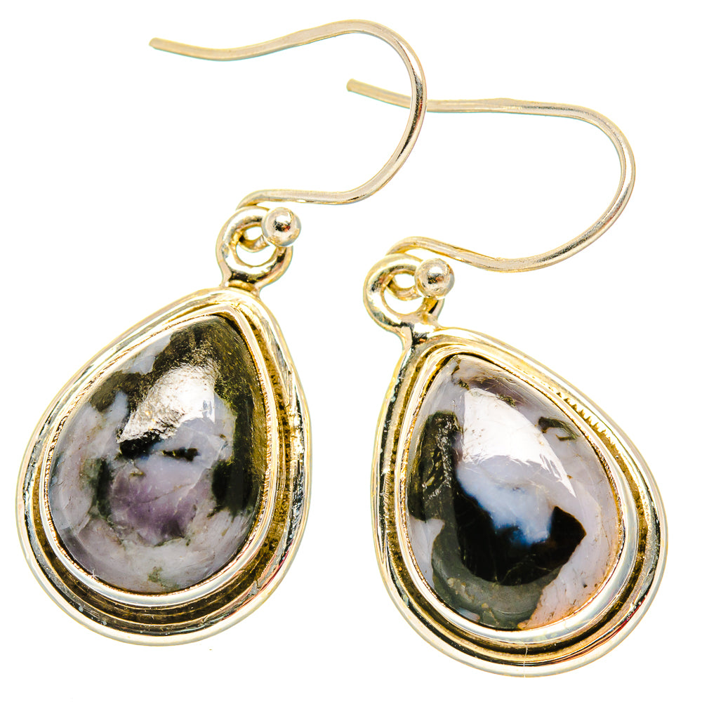 Gabbro Stone Earrings handcrafted by Anasilvercos - EARR430662 - Photo 2