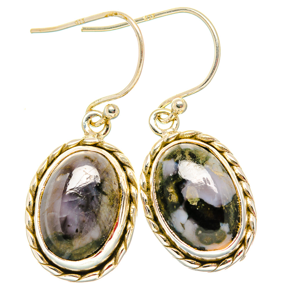 Gabbro Stone Earrings handcrafted by Anasilvercos - EARR430676 - Photo 2