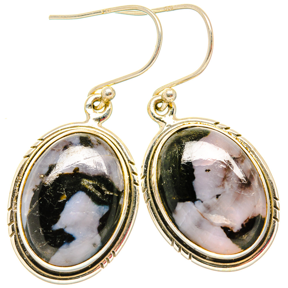 Gabbro Stone Earrings handcrafted by Anasilvercos - EARR430677 - Photo 2