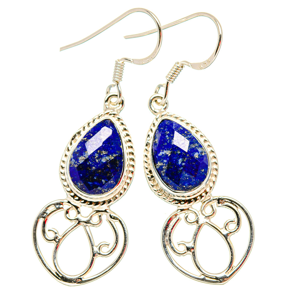 Lapis Lazuli Earrings handcrafted by Anasilvercos - EARR430694 - Photo 2