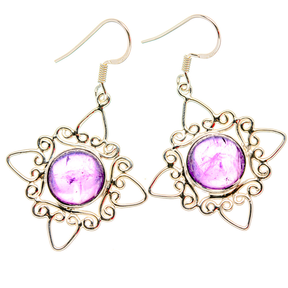 Amethyst Earrings handcrafted by Anasilvercos - EARR430696 - Photo 2