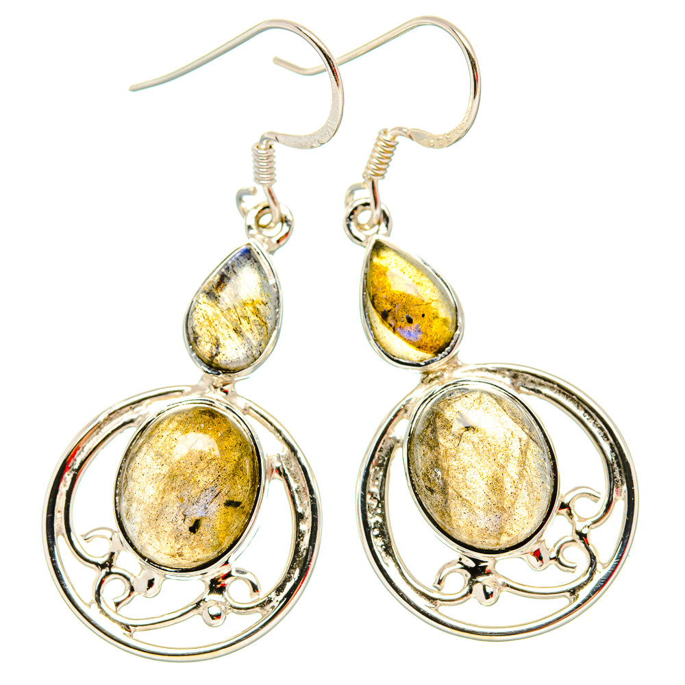 Labradorite Earrings handcrafted by Anasilvercos - EARR430721 - Photo 2