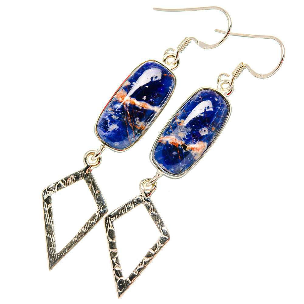 Sodalite Earrings handcrafted by Anasilvercos - EARR430725 - Photo 2