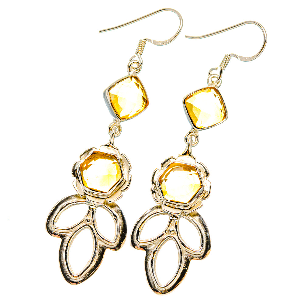 Citrine Earrings handcrafted by Anasilvercos - EARR430735 - Photo 2