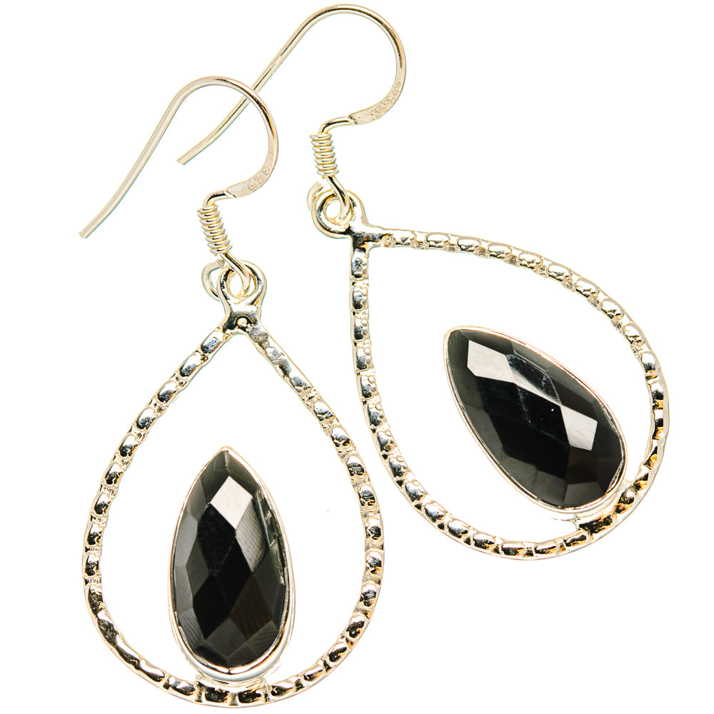 Black Onyx Earrings handcrafted by Anasilvercos - EARR430741 - Photo 2