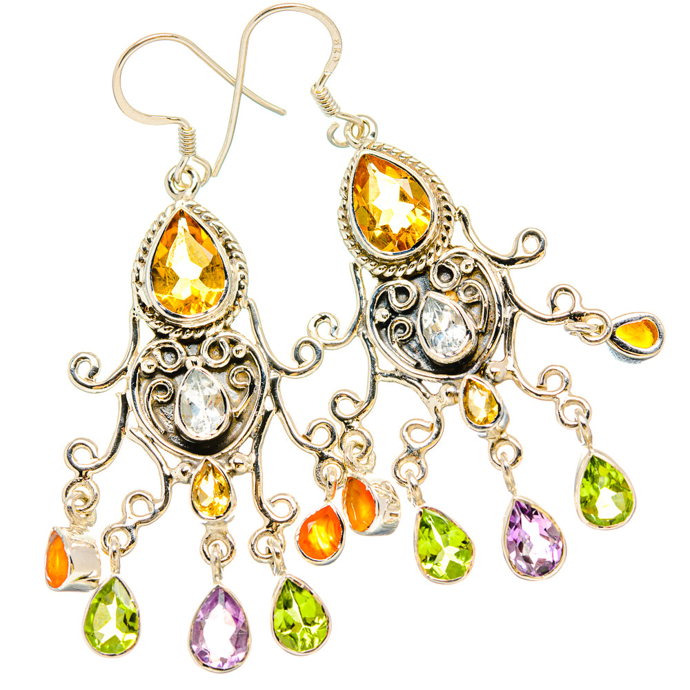 Citrine Earrings handcrafted by Anasilvercos - EARR430747 - Photo 2
