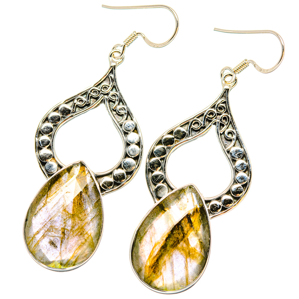 Labradorite Earrings handcrafted by Anasilvercos - EARR430753 - Photo 2