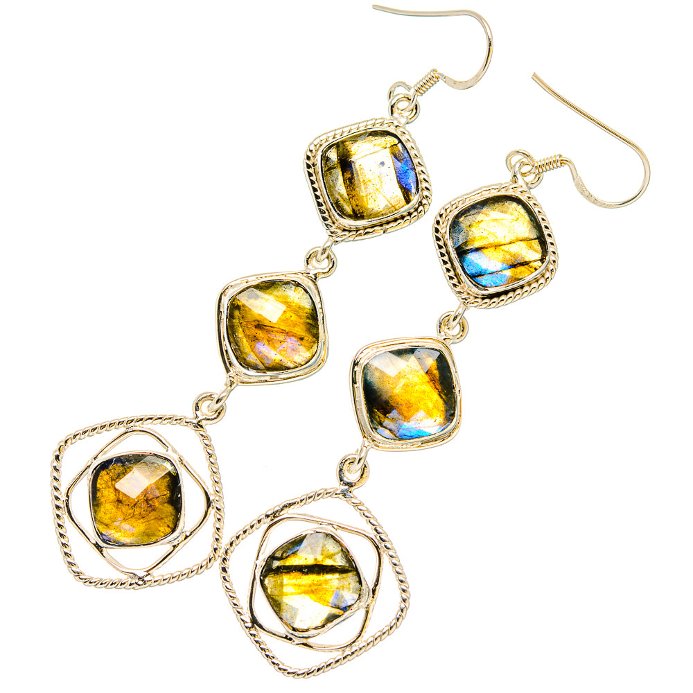 Labradorite Earrings handcrafted by Anasilvercos - EARR430756 - Photo 2
