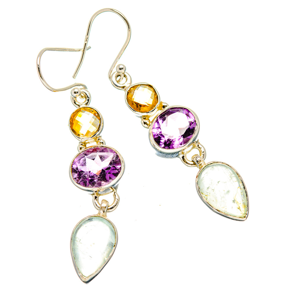 Prehnite Earrings handcrafted by Anasilvercos - EARR430762 - Photo 2