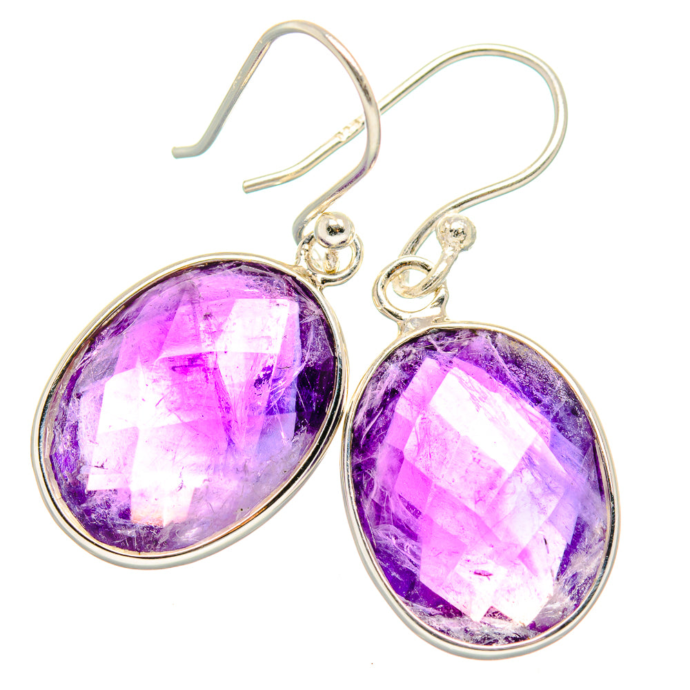 Amethyst Earrings handcrafted by Anasilvercos - EARR430767 - Photo 2