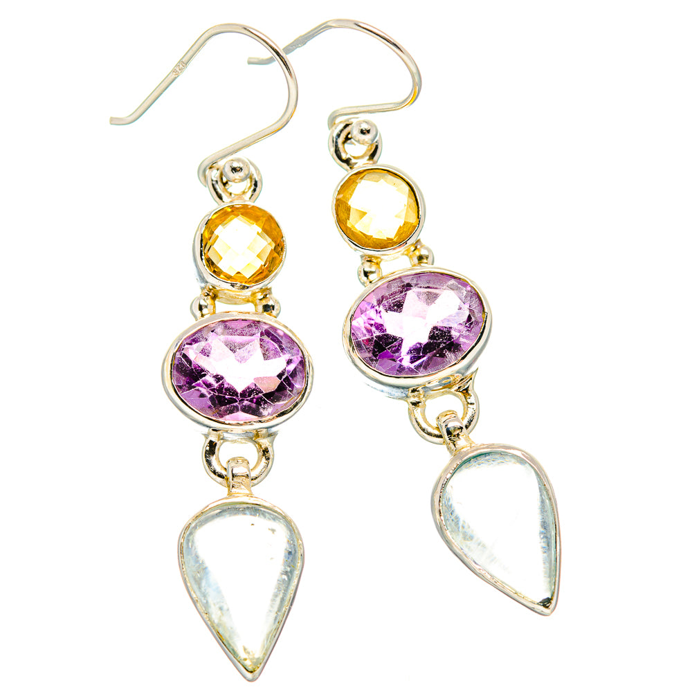 Aquamarine Earrings handcrafted by Anasilvercos - EARR430774 - Photo 2