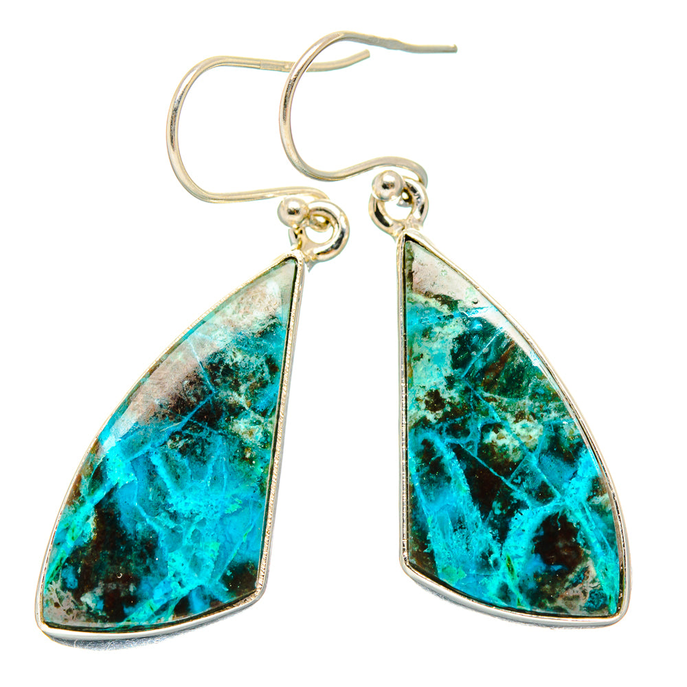Shattuckite Earrings handcrafted by Anasilvercos - EARR430781 - Photo 2