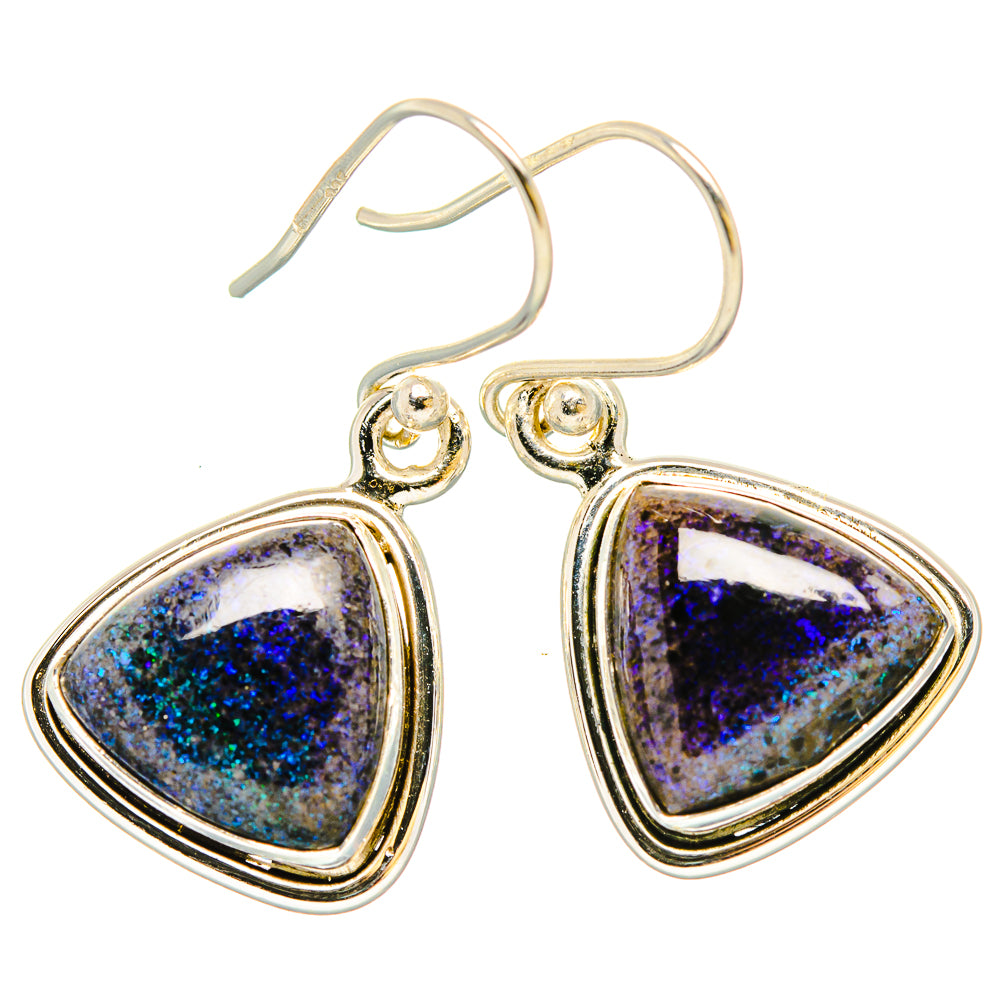 Andamooka Opal Earrings handcrafted by Anasilvercos - EARR430809 - Photo 2