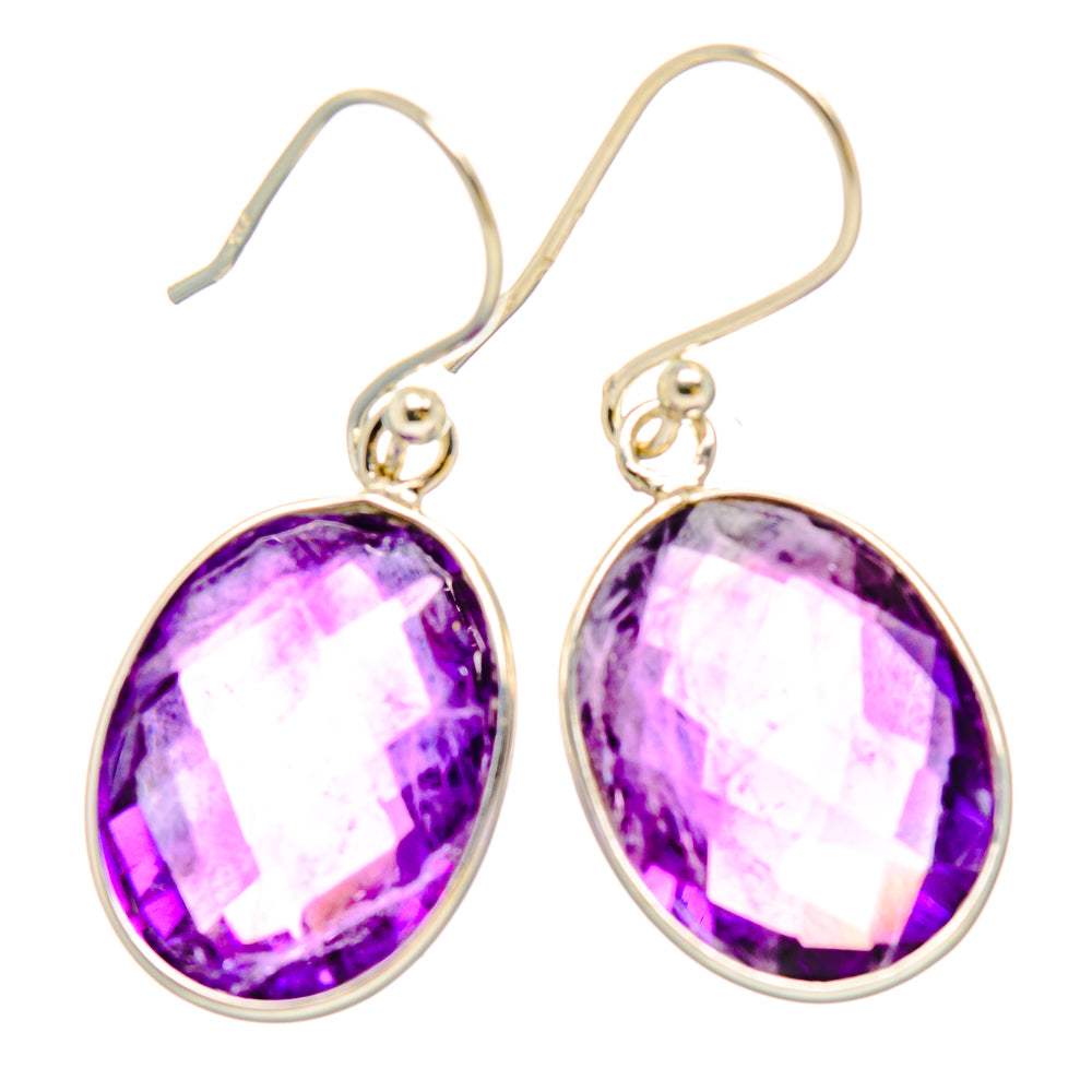 Amethyst Earrings handcrafted by Anasilvercos - EARR430816 - Photo 2