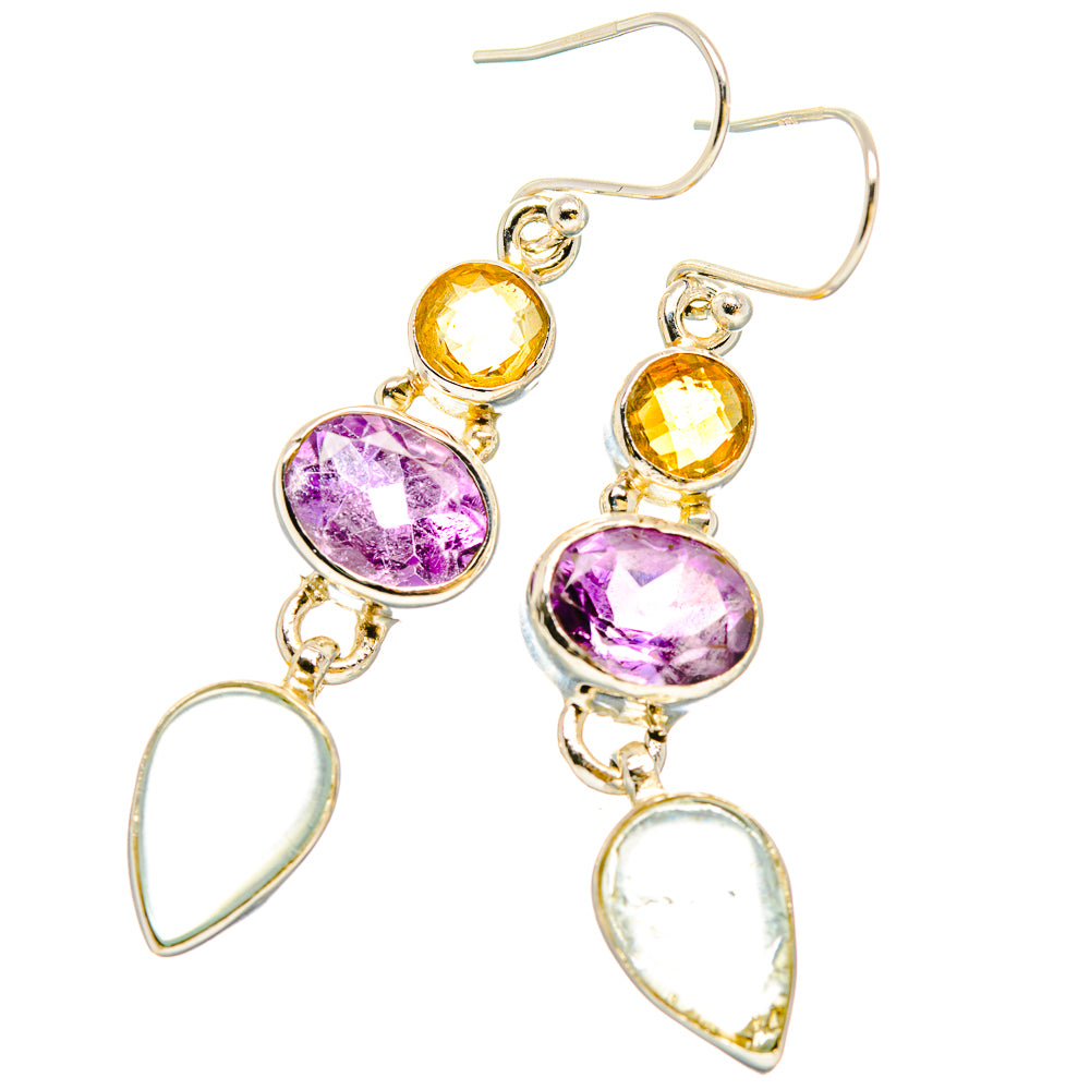 Aquamarine Earrings handcrafted by Anasilvercos - EARR430828 - Photo 2
