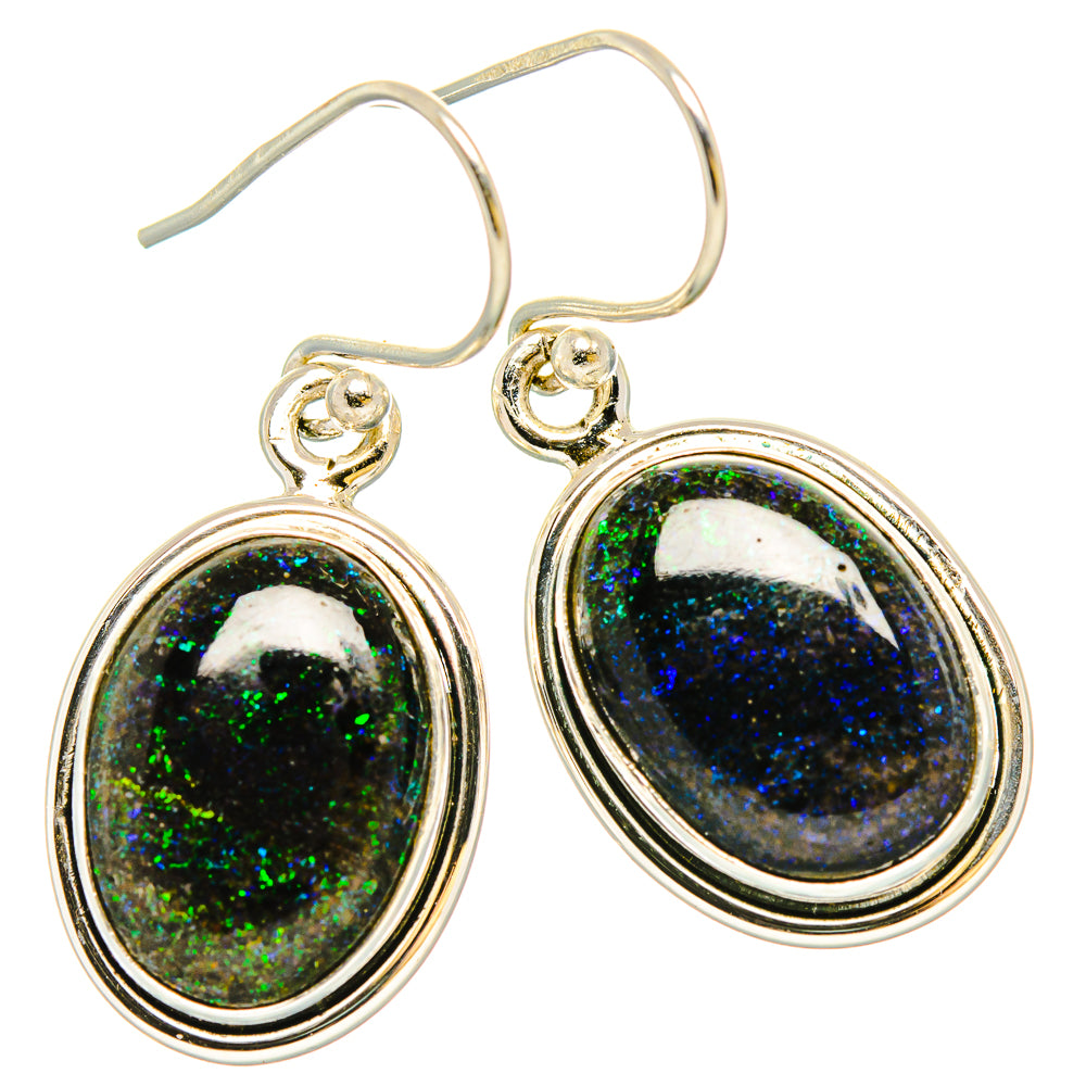 Andamooka Opal Earrings handcrafted by Anasilvercos - EARR430832 - Photo 2