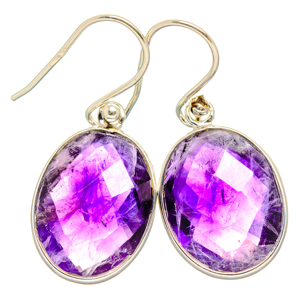 Amethyst Earrings handcrafted by Anasilvercos - EARR430840 - Photo 2