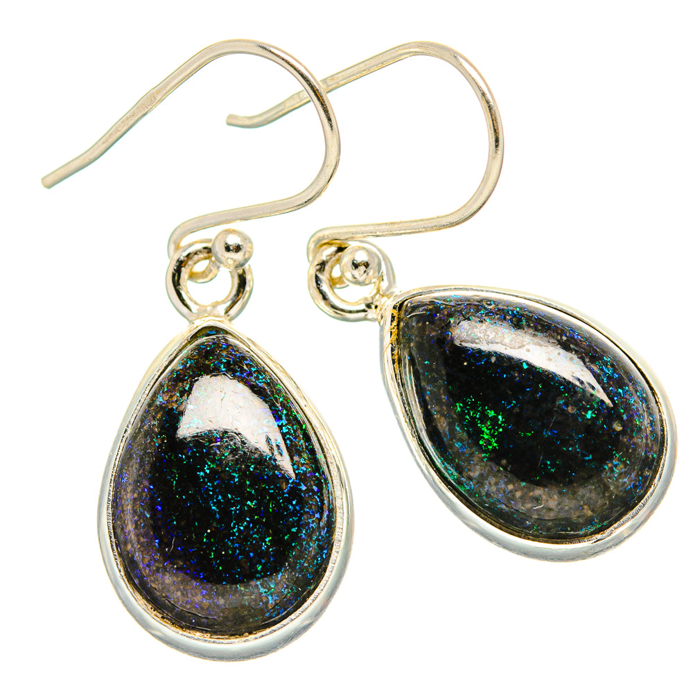 Andamooka Opal Earrings handcrafted by Anasilvercos - EARR430848 - Photo 2