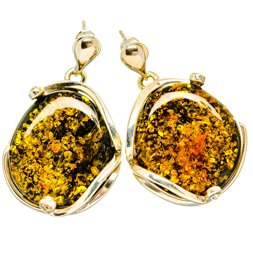 Baltic Amber Earrings handcrafted by Anasilvercos - EARR430905 - Photo 2
