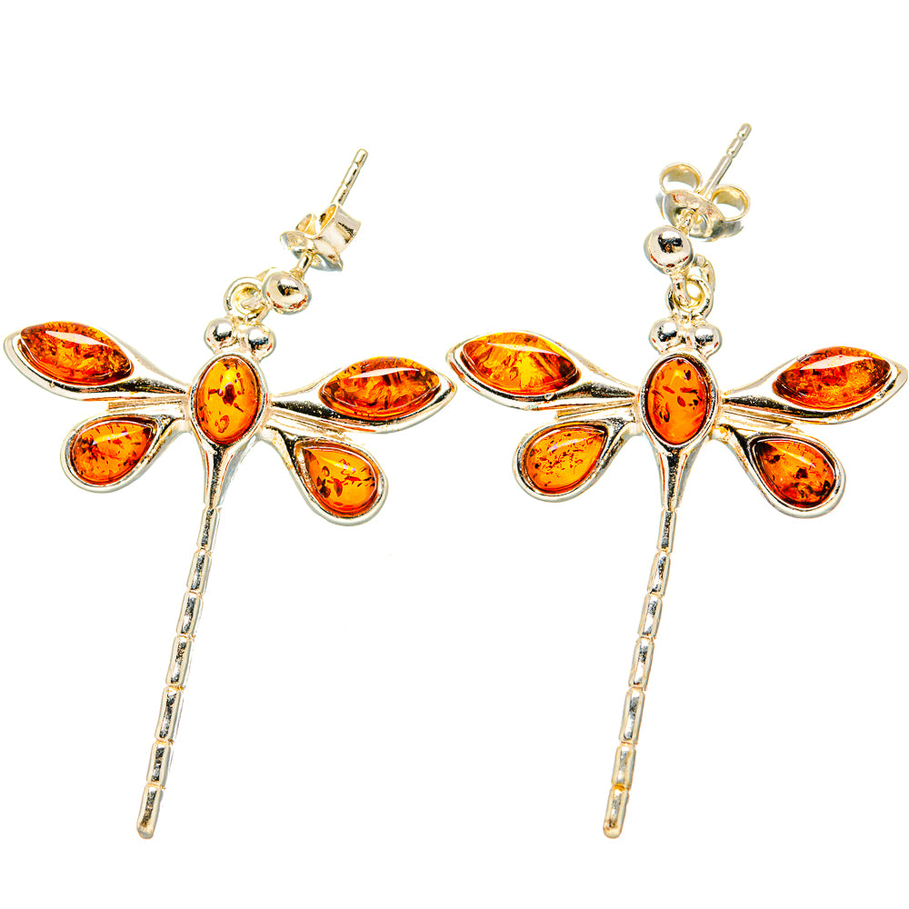 Baltic Amber Earrings handcrafted by Anasilvercos - EARR430906 - Photo 2