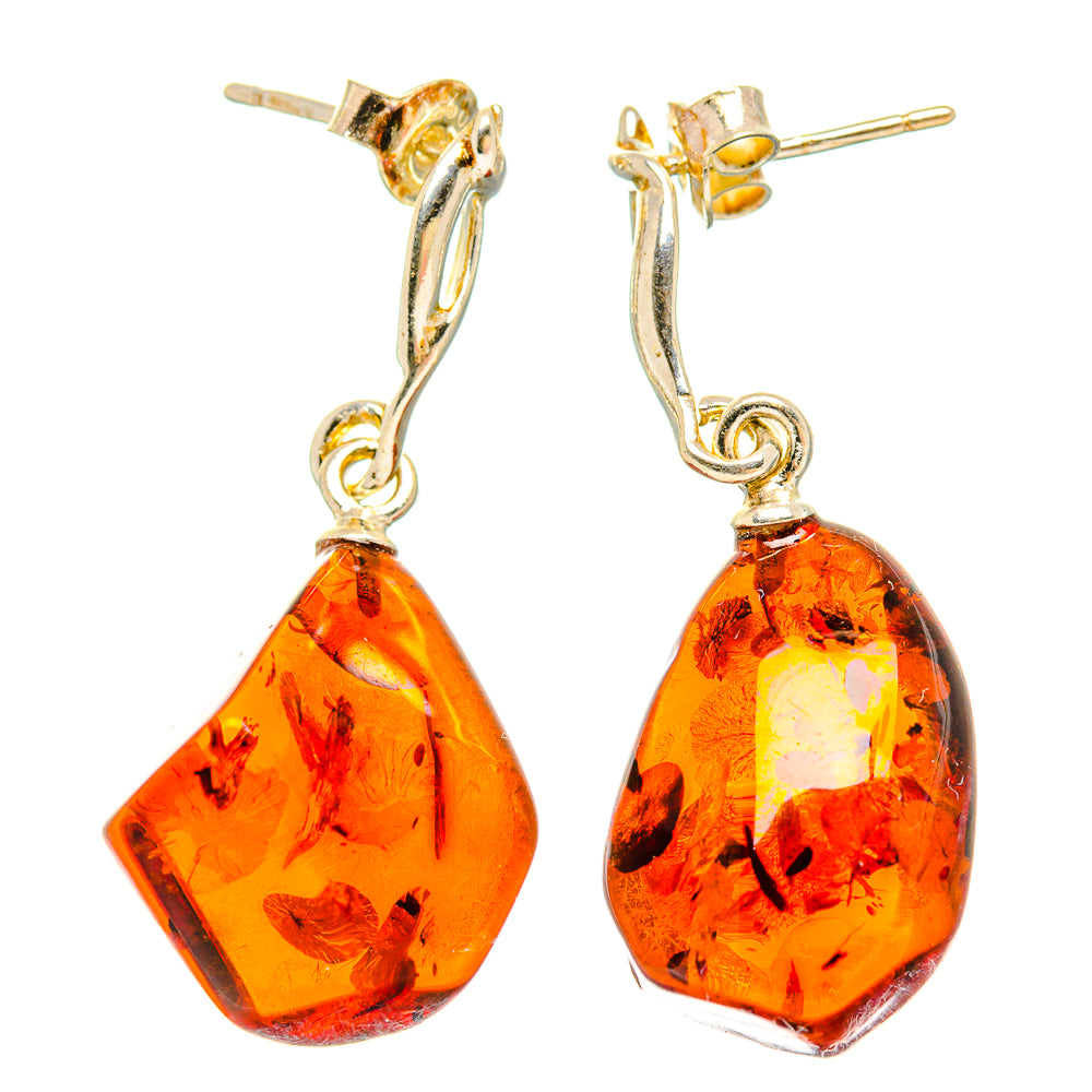 Baltic Amber Earrings handcrafted by Anasilvercos - EARR430911 - Photo 2