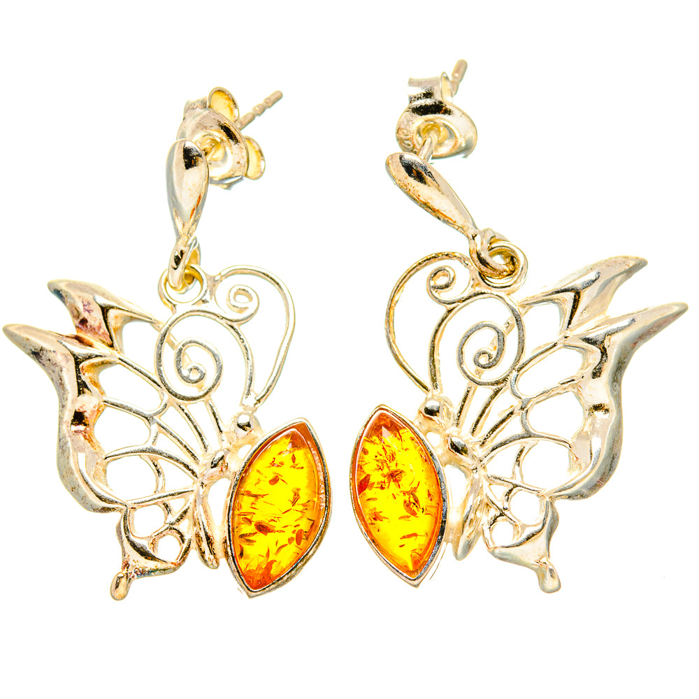 Baltic Amber Earrings handcrafted by Anasilvercos - EARR430915 - Photo 2