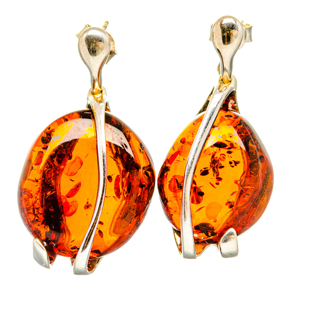 Baltic Amber Earrings handcrafted by Anasilvercos - EARR430916 - Photo 2