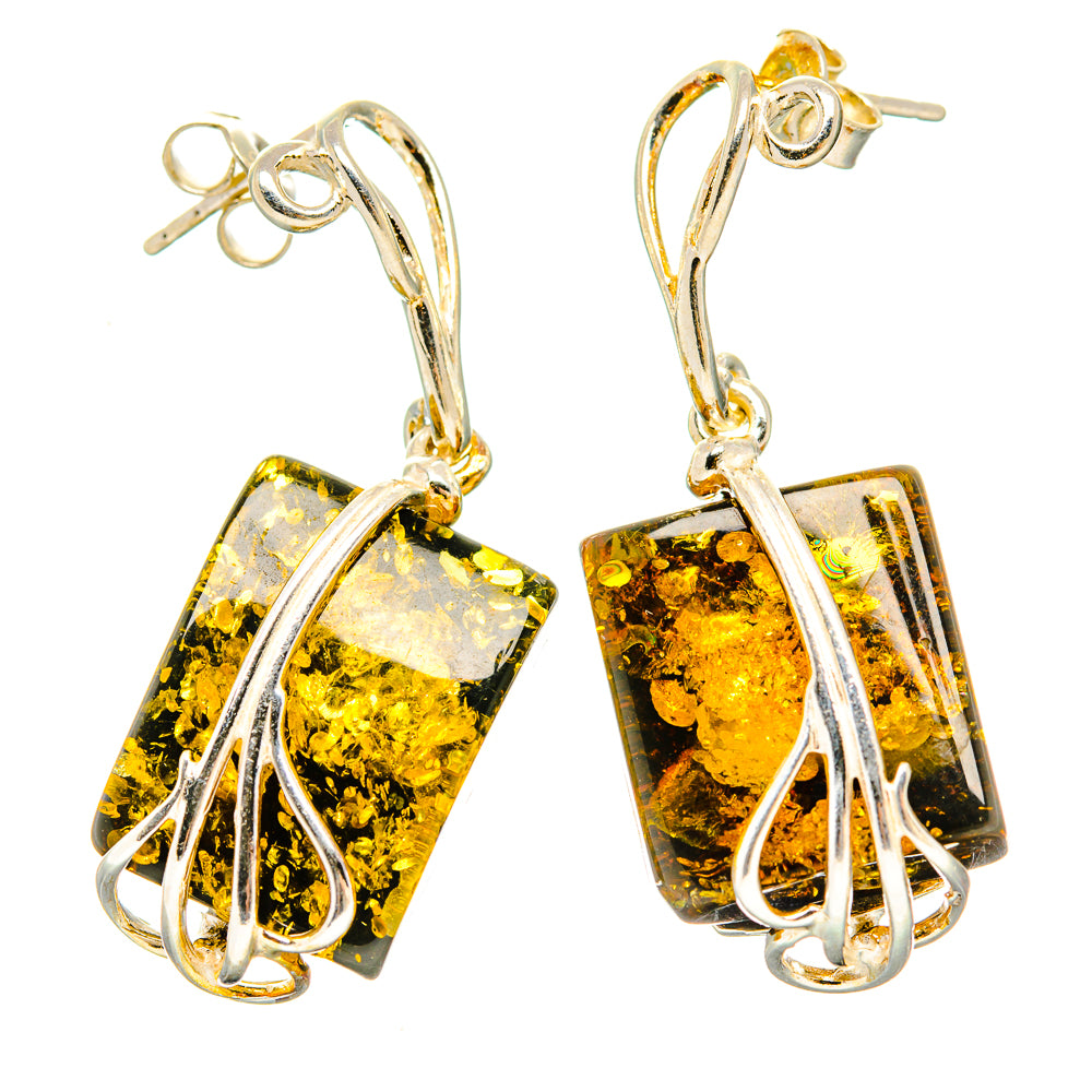 Baltic Amber Earrings handcrafted by Anasilvercos - EARR430917 - Photo 2