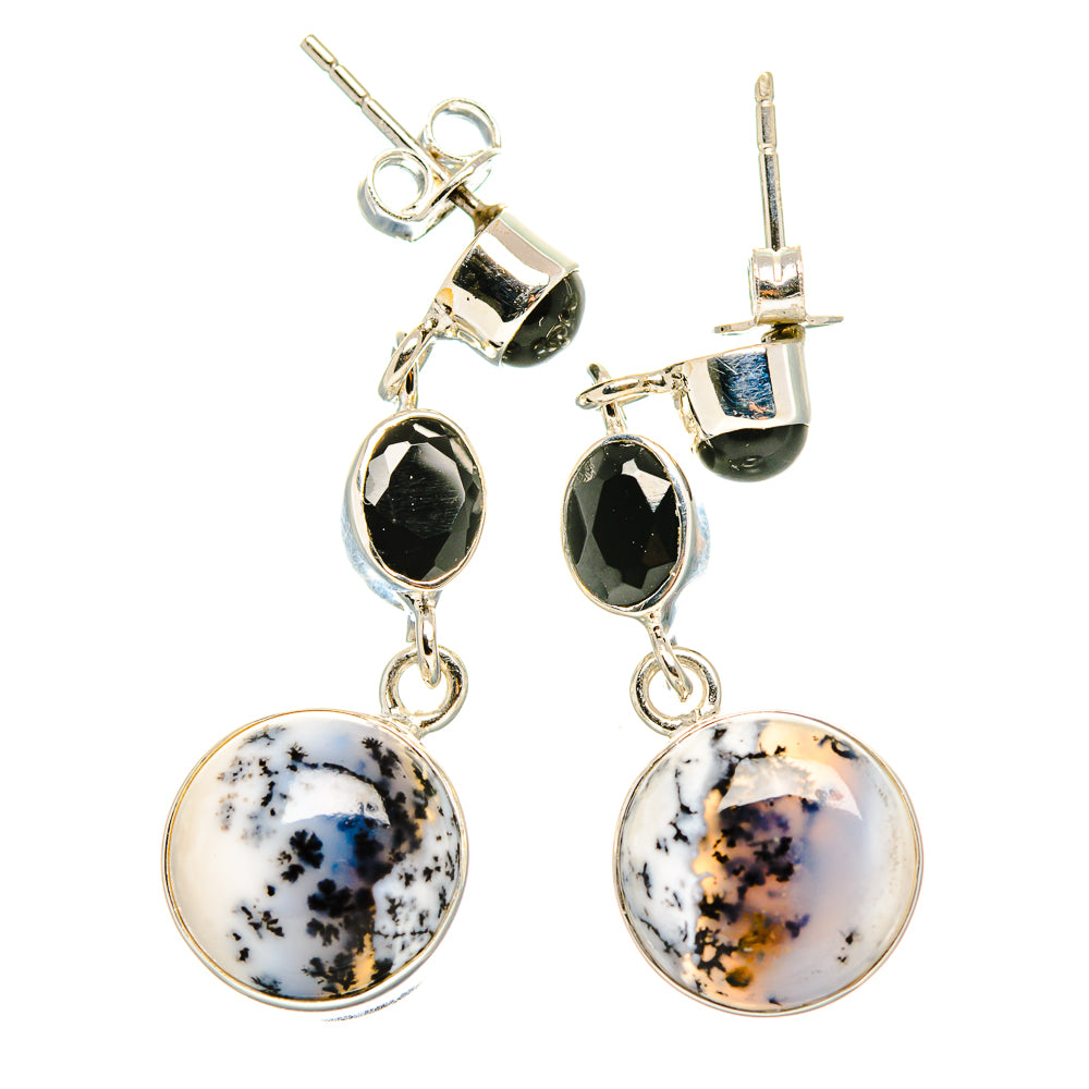 Dendritic Opal Earrings handcrafted by Anasilvercos - EARR430929 - Photo 2