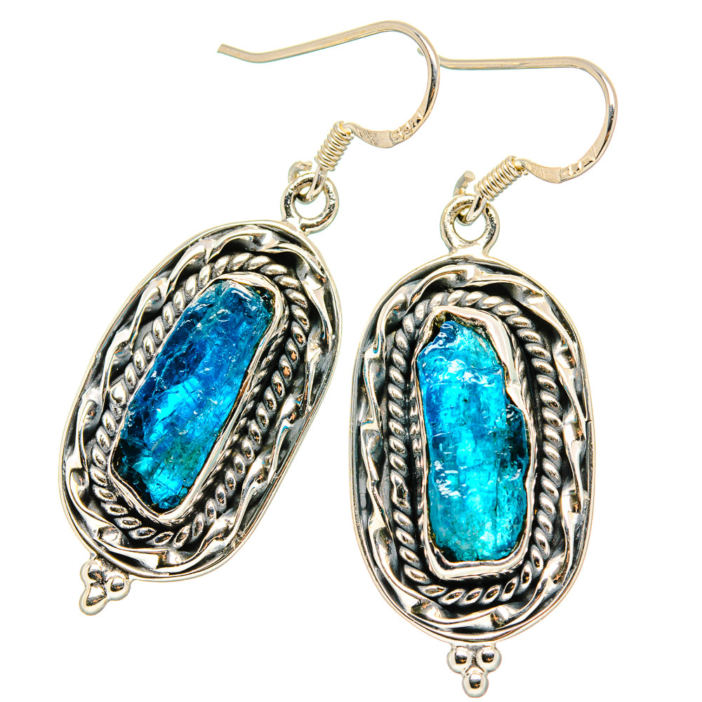 Apatite Earrings handcrafted by Anasilvercos - EARR430931 - Photo 2